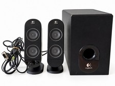 Logitech X-230 2.1 Computer Speaker System Subwoofer Satellite Speakers Black picture