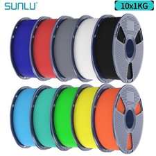 10×1KG SUNLU PLA Matte Meta PLA+ PETG SILK ABS TPU95A 1KG 3D Printer Filament picture