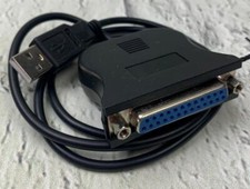 USB 2.0 Male to 25 Pin DB25 Female Parallel Port Printer Adaptor Cable Wire picture