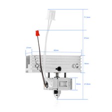3D Printer Hotend Kit 0.4mm Nozzle Hot End Kit With Heatsink 24V 80W♡ picture