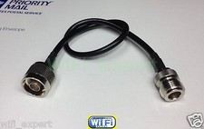 TIMES® LMR100 LOW LOSS COAX RF CABLE N TYPE MALE TO N MALE/FEMALE STRAIGHT 4-20