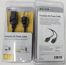 Belkin F3A201-06-W Computer AC Power Cable Qty 2 picture
