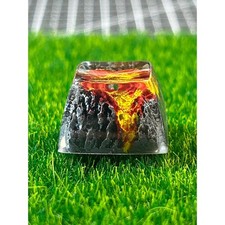 Crystal Lava Artisan Keycap - Handmade Custom 1U Cherry MX picture