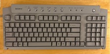 Sony VAIO PCVA-KB1P/UB PS/2 Wired Keyboard 100-Key Multimedia Gray Retro. picture