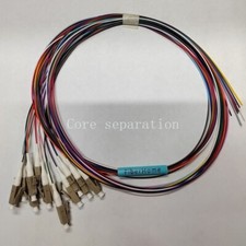 FiberHome LC UPC OM3 Fiber Optic Pigtail 1.5m 12 Strand Fiber Optic Pigtail picture