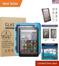 Bubble-Free Installation 2 Pack Tempered Glass Screen Protectors for 8” Tablets picture