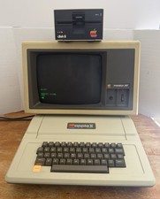 Vintage Working Apple II Plus Computer Disk II Drive Monitor III & Manuals, Etc picture