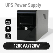 Backup UPS Uninterruptible Power Supply 4 Outlet LCD Display Battery 1200VA/720W picture