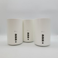 TP-Link Deco AXE5400 Tri-Band WiFi 6E Mesh System Wi-Fi, 3-Pack *NO ADAPTERS* picture