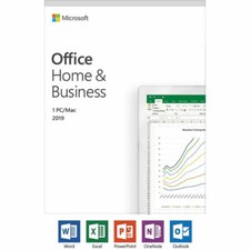 Microsoft Office Home & Business 2019 NEW Unredeemed Retail Key Card 1 PC/Mac picture