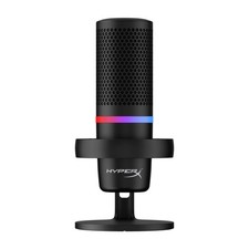 DuoCast USB Standalone Microphone for Teleworking, Streamers, and Gamers - Black picture