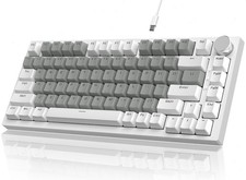 AJAZZ AK820 75% Wired Mechanical Gaming Keyboard, Hot Swap With Volume Knob,RGB picture