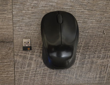 Logigtech M317 Wireless Optical Mouse Black 2.4 GHz USB Unifying Receiver Tested picture