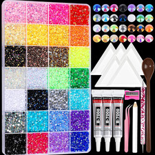 28 Colors Bedazzling Kit 30000 Flatback Rhinestones for Bedazzling picture