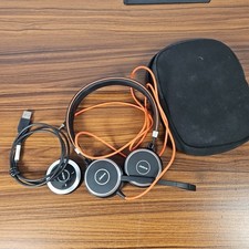 Jabra HSC017 USB Stereo Wired Headset w/Case Tested picture