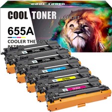 5x Hi-Yield Toner Compatible with HP CF450A 655A Laserjet MFP M681 M652dn M653dn picture