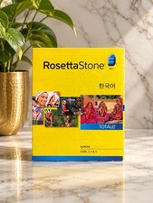 Rosetta Stone Korean Levels 1, 2 & 3 TOTALe Version 4 Software NEW IN BOX picture