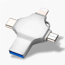 4IN1 USB Flash Drive 256GB Photo Memory Stick Type-c For i Phone Android PC Lot picture