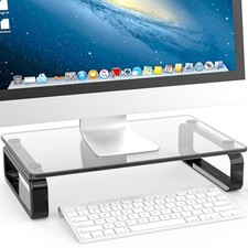 Hemudu Computer Monitor Stand Riser Multi Media Desktop 15 x 9.5 in, black picture