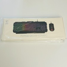 NEW & SEALED MSI Forge GK100 Combo – Gaming RGB Keyboard & Mouse Set - Black picture