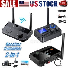 Bluetooth 5.3 Transmitter Receiver Long Range For TV Home Stereo Audio Adapter picture