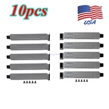 PCI Slot Cover Hard Steel Dust Filter Blanking Plate, Vented Slot Cover - 10Pcs picture