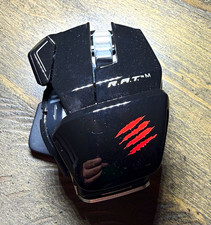 Vintage/Rare Mad Catz R.A.T. M Optical Gaming Mouse Adjustable DPI 6400 picture