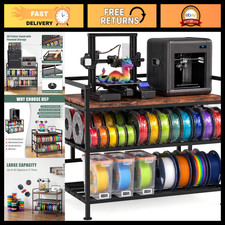 3D Printer Stand with Filament Storage & Vibration Control - 31x21 Inches picture