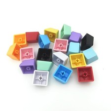 100 PCS OEM Profile Blank Keycaps PBT Rainbow Mixed Colors 1U R4 MX Switch picture