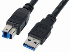5-Pack SuperSpeed 6ft USB3.0 Type-A to Type-B Cable Black picture