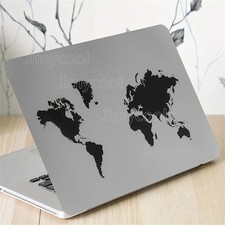 2Pcs PVC World Map Notebook Sticker Light Beige Scratch Resistant Waterproof  picture