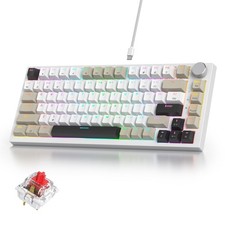 iRoboosta 75% Mechanical Gaming Keyboard with Volumn Knob, Gasket Hot Swappab... picture