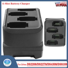 4-Slot Battery Charger Cradle Charging Base Kit for Zebra MC9300 MC930B picture