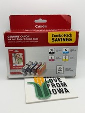 Canon BCI-3E/BCI-6 Photo Paper Combo Pack Ink Cartridges Brand New In Box picture