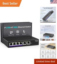 10Gbe Ethernet Switch Unmanaged with 2 x 10Gb RJ45 Ports ➕ 4 x 2.5Gb Base-T P... picture