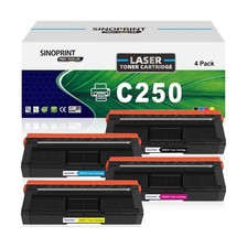 Toner Cartridge Replacement for Ricoh C250 407539 407540 407541 407542 Compat... picture