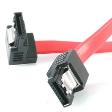StarTech LSATA18RA1 18in Latching SATA to Right Angle SATA Serial ATA Cable picture