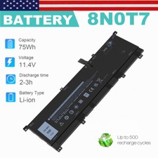 8N0T7 Battery For Dell XPS 15 9575 P73F Precision 5530 2-in-1 11.4V 75Wh TMFYT picture