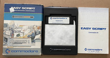Vintage COMMODORE 64 Computer Easy Script Word Processing w/ Box floppy disc man picture