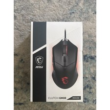 MSI Clutch GM08 Gaming Mouse 4200 DPI Optical 6 Buttons Red LED Wired Black picture