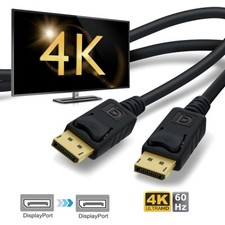 Premium Displayport M/M Cable v1.2 Display Port to DP Wire Male to Male 4K Cord picture