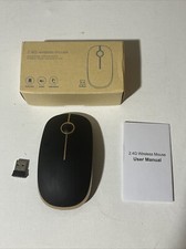 Jelly Comb 2.4G Wireless Mouse Plug & Play With Box Gold & Black Design picture