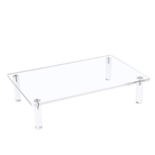 Clear Acrylic Monitor Laptop Stand, Sturdy and Save Space Computer Laptop Mon... picture