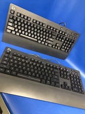 LOT OF 2X Logitech G213 Prodigy Mechanical Gaming Keyboard - USED/WORKING picture