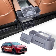 Center Console Organizer Cup Tissue Holder Phone Stand Fit Toyota Sienna picture