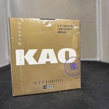 KAO IBM Formatted 3.5” 1.44MB Floppy Disks MF2HD Double Sided High Density New picture