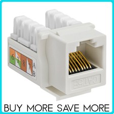 RJ45 Keystone Jack for Wall Plates Cat5e Punch Down Ethernet Internet Port LOT picture