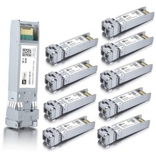 HFiber 10 Pack 10G Single Mode SFP+ LC Module, 10GBase-LR 10GBase-LR: 10km x10 picture