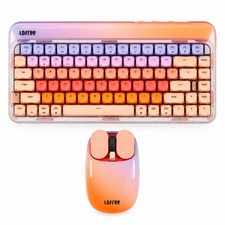 LOFREE Sugar Color 70s 84-Key Mechanical Keyboard+ Wavy Chips Wireless Mouse Set picture