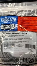 TRIPP LITE N201-025-GY 25FT CAT6 PATCH CABLE M/M GRAY NEW* #M-7081 picture